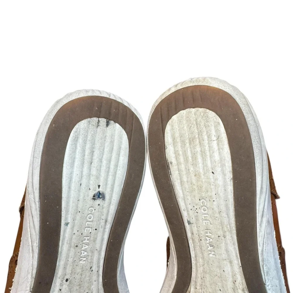 Cole Haan Grand.OS Shoes Mens Size 10.5‎ Brown Leather Wingtip Sneakers C26930